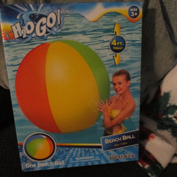 2 Sealed H2O GO Beach Ball Jumbo 48 inches. - Picture 2 of 2